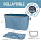 CleverMade Collapsible Laundry Baskets 2PK - 60L 7075-4220-00111PK - DENIM Like New