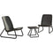 KETER 17197637 RIO 2 SEATER RATTAN OUTDOOR PATIO GARDEN FURNITURE SET - GRAPHITE - Like New