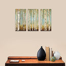 Juhuso 3 Pieces White Birch Trees Canvas Wall Art Falling Leaves B098DVLYJG - Brand New