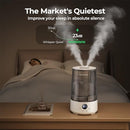 Homvana H101 Humidifiers for Bedroom Home, 3.6 L Cool Mist Top-Fill - Grey - Like New