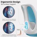 RAZZOR DRAFTING CHAIR TALL ERGONOMIC OFFICE CHAIR WITH ADJUSTABLE LUMBAR - BLUE - Like New