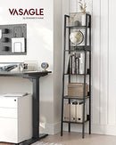 VASAGLE 5 TIER SHELF LADDER BOOKCAS STORAGE STAND ULLS109B56 - BLACK BLACK - Like New