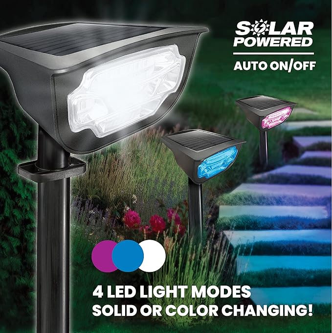 BELL+HOWELL Bionic Burst Landscape Lights by Bell+Howell (2 PACK) BH-8208 Black - Like New
