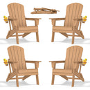 Nevilywood Folding Adirondack Chair B089-MW-FD-TEAK - Weather Resistant - Like New