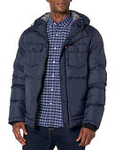 Levi's Men's Heavyweight Mid-Length Puffer Jacket Military Style, Navy, XLarge - Brand New