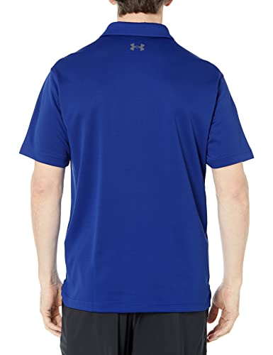 1290140 UNDER ARMOUR MEN'S TECH GOLF POLO 3XL BLUE/GRAPHITE/GRAPHITE - Brand New