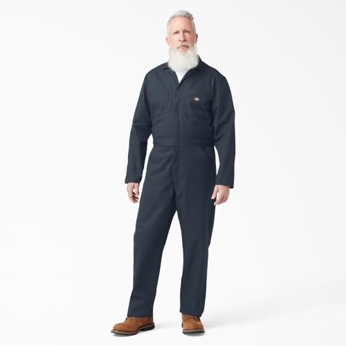 DICKIES MENS LONG SLEEVE COVERALLS MEN SMALL BIG TALL DARK NAVY - Brand New