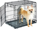 NEW WORLD PET PRODUCTS NEW WORLD DOUBLE DOOR FOLDING METAL 24-INCH DOG CRATE - Like New