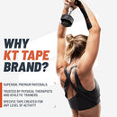 KT Tape Pro Synthetic Kinesiology Athletic Tape 20 Count 10” Strips Rage Red - Brand New