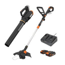 WORX 20V 12" 3-IN-1 CORDLESS WEED WACKER 360CFM LEAF BLOWER KIT - Scratch & Dent