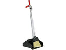 Unger Ergo Dustpan Broom 12w X 33h Metal With Vinyl Coated Handle Red/silver - Brand New