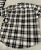 BLACK HORSE MEN'S M WOVEN PLAID SHIRT - BLACK AND WHITE - MEDIUM - Brand New