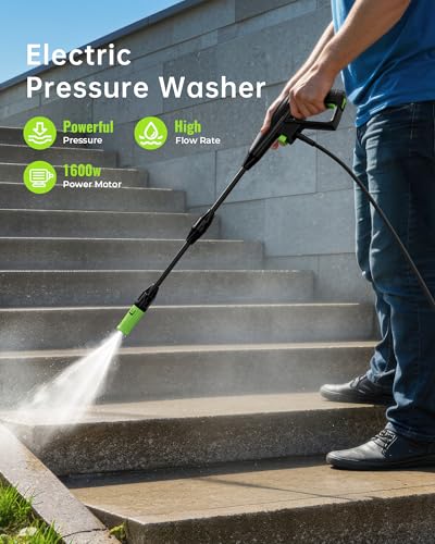 PATOOLIO PRESSURE WASHER PATOOLIO POWER WASHERS WITH FOAM CANNON - GRAY - Brand New