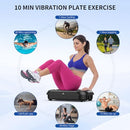 CRAZYFEB VIBRATION PLATE EXERCISE MACHINE WORKOUT VIBRATE FITNESS PLATFORM BLACK - Like New