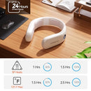 DOUBLEPOW 10000MAH RECHARGEABLE NECK WARMER FOR NECKS UP TO 8 INCHES - WHITE - Like New
