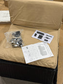 HASTYER WICKER OUTDOOR ARMLESS LOUNGE CHAIR (SET OF 2) - BLACK/BEIGE - Like New