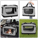 PISPETS Collapsible Soft Pet Carrier 24"x17"x17" B0C43BBBKC - Lightgrey - Brand New