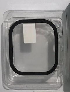 Case for Apple Watch Smartwatch Glass Case, 45mm, Clear/Black Like New