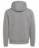 BLU ROCK MEN'S FLEECE LINED REFLECTIVE TECH FULL ZIP HOODIE - S - HEATHER GRAY - Brand New