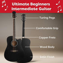 HEY! PLAY! STORE 41IN ACOUSTIC GUITAR KIT HEY PLAY 80-TT0079 - BLACK - Like New