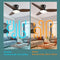 ANKBOY SMART CEILING FAN LIGHTS REMOTE 39" BEDROOM CEILING FAN - BLACK/BROWN - Like New
