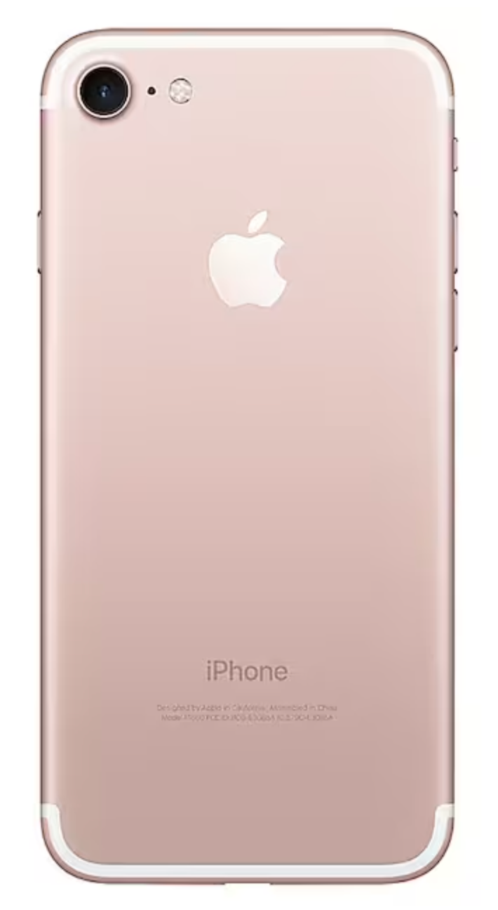 For Parts: IPHONE 7 128GB UNLOCKED ROSE GOLD CRACKED SCREEN/LCD BATTERY WON'T CHARGE
