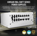 CORSAIR RM1000X SHIFT 80 PLUS GOLD FULLY MODULAR ATX POWER SUPPLY 1000 - WHITE - Like New