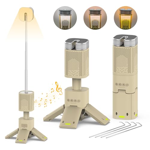 Camping Lantern, 14000mAh Rechargeable Telescopic Camping Lights Z1 - KHAKI - Like New