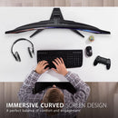 ViewSonic VX3418-2KPC 34" 21:9 Curved 1440p 1ms 144Hz Gaming Monitor - BLACK - Like New