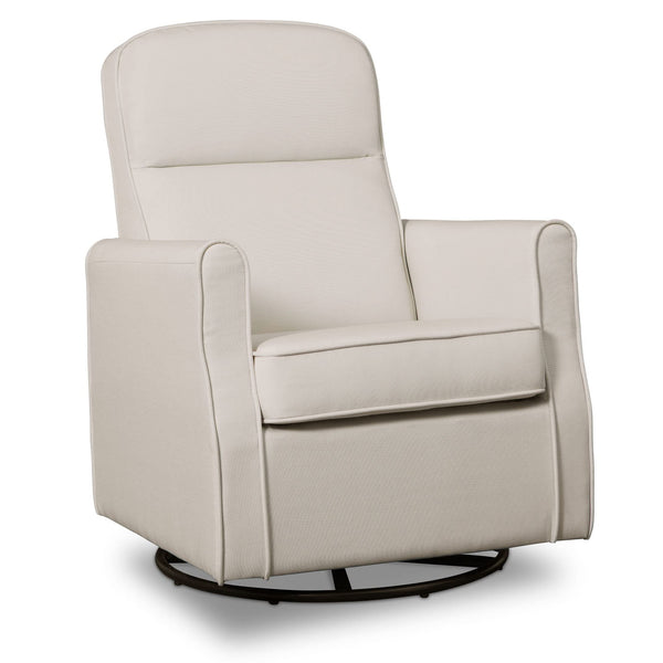 DELTA CHILDREN BLAIR SLIM NURSERY GLIDER SWIVEL ROCKER CHAIR - CREAM - Like New