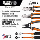 KLEIN TOOLS 94130 1000V INSULATED SCREWDRIVER TOOL SET - ORANGE/BLACK - Brand New