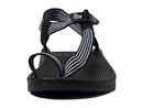 JCH109664Z CHACO WOMEN'S ZX/2 CLOUD OUTDOOR SANDALS BAR BLACK/WHITE SIZE 10 - Like New