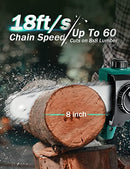 KIMO 20V Cordless Pole Saw Tree Trimming 4.0AH 13ft Telescopic - Green - Brand New