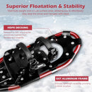 NACATIN Snowshoes 4-in-1 Lightweight Aluminum Alloy Waterproof B09FXBSF2B - Red - Brand New