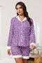 Button Down Pajamas Sets Women Two-Piece Satin Silk Pjs Sets Loungewear - Brand New