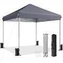 Vinabilia 10x10 Pop Up Canopy Tent with One-Push Center Lock - Gray - Brand New