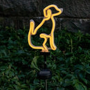 TOUCH OF ECO SOLAR LED NEON DOG STAKE LIGHT - WARM WHITE - Like New