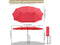 YESCOM UMBRELLA 15 X 9 FT PATIO DOUBLE-SIDED PATIO UMBRELLA - RED - Like New