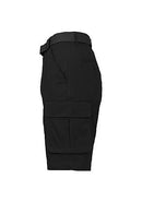 BLU ROCK MEN'S MODERN FIT COTTON FLEX STRETCH CARGO SHORTS - SIZE: 32 - BLACK - Like New