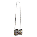 VERA BRADLEY COTTON WALLET CROSSBODY PURSE WITH RFID PROTECTION DAISIES WHITE - Brand New