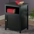 WINSOME HENRY ACCENT TABLE, 19 INCHES, BLACK - Like New