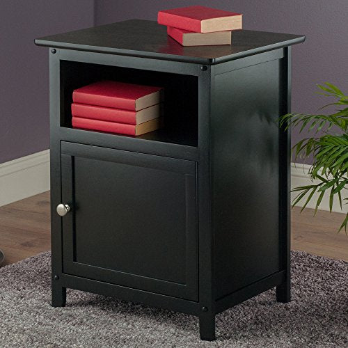 WINSOME HENRY ACCENT TABLE, 19 INCHES, BLACK - Like New