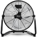 SIMPLE DELUXE 18" 3 SPEED HIGH VELOCITY HEAVY DUTY METAL FLOOR FAN BLACK - Like New