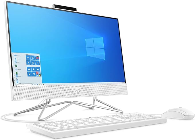 For Parts: HP 22-dd0123w 21.5" FHD AIO Pentium Silver J5040 4GB 128GB SSD - CRACKED SCREEN