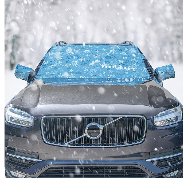 FROSTGUARD WINDSHIELD COVER WITH MIRROR COVERS, SIZE XL - SNOW DRIFT - Like New