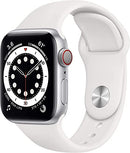 Apple Watch Series 6 (GPS + LTE ) 40mm Silver Aluminum Case with Band - Like New