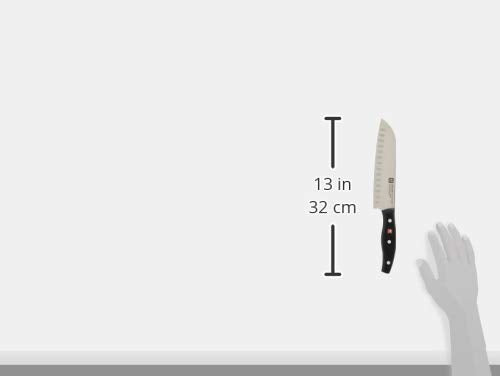 ZWILLING TWIN SIGNATURE 7-INCH HOLLOW EDGE SANTOKU KNIFE 30749-183 - STAINLESS - Like New