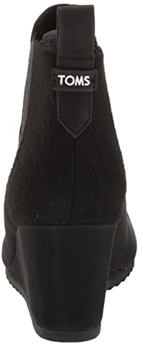 TOMS WOMEN'S BAILEY ANKLE BOOTS,BOOTIES FOR WOMEN SIZE WOMEN 9.5 BLACK - Like New