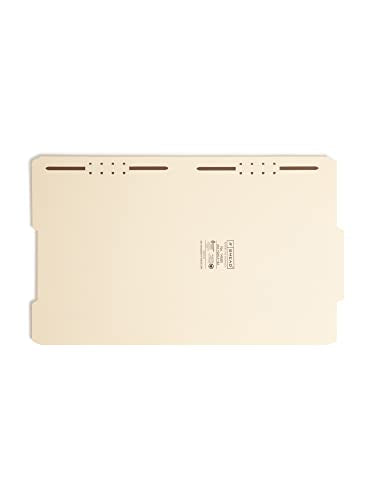 SMEAD FASTENER FILE FOLDER, 2 FASTENERS, REINFORCED 14580 - MANILA - Brand New