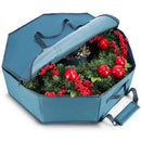 Hearth & Harbor Wreath Storage Container, 30" - Non Woven Fabric - Blue - Like New
